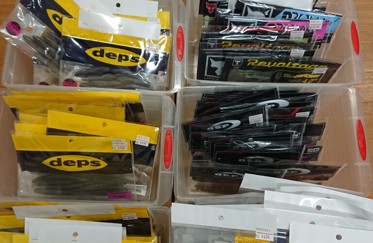 釣具のAZUMAN　2022/11月５日　中古未使用ワーム　大量入荷！
